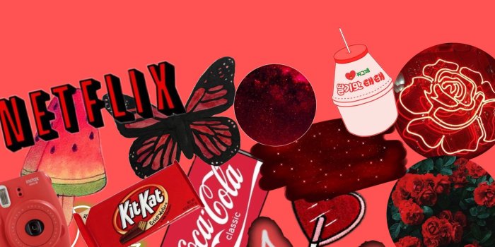 2121x3771 Download Brand Stickers Pastel Red Aesthetic Wallpaper | Wallpapers.com