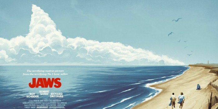 1600x1066 Art print poster , canvas JAWS Shark Hot USA Classic Horror Movie | eBay