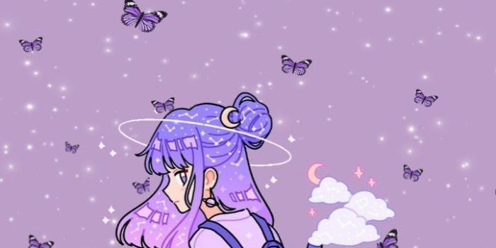 720x1147 Cute Purple Anime Wallpapers