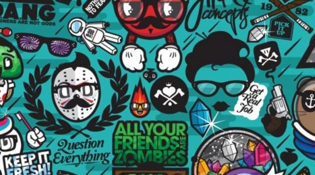 630x1280 sticker bomb wallpaper by illigal2alien - Download on ZEDGE™ | b9f9