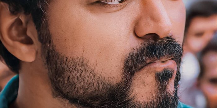 958x1920 Download Vijay New Close-up Wallpaper | Wallpapers.com