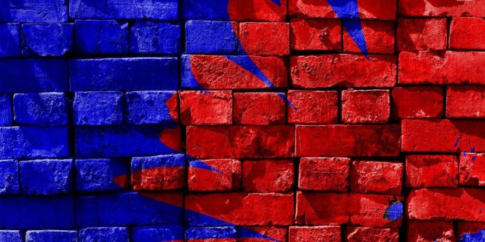 1920x1080 Download Red And Blue Brick Wall Wallpaper | Wallpapers.com
