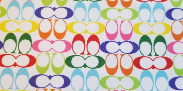 1080x1080 Inspired monogram Spandex fabric-coach – Designer Spandex Shop