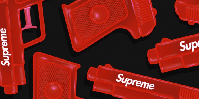 1280x2560 Supreme Water Gun Red & Blue Wallpapers - Wallpapers Clan
