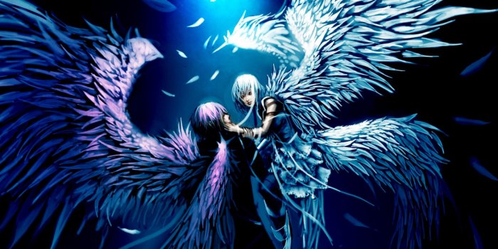 1280x1024 Two Angels Love Anime Ultra HD Desktop Background Wallpaper for 4K UHD TV :  Tablet : Smartphone