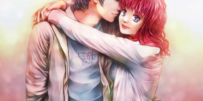1920x1200 Cute Anime Couple Desktop Wallpapers - PixelsTalk.Net