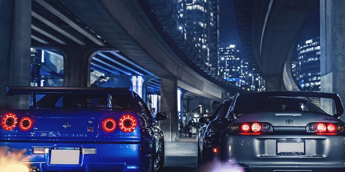 2560x2048 Toyota supra mk4 nissan skyline gt-r r34 4K wallpaper download