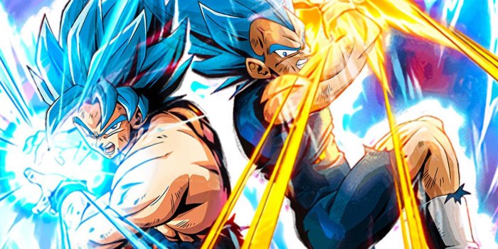 1440x960 Super Saiyan Blue Goku & Vegeta from Dragon Ball Super: Super Broly [Dragon  Ball Z Dokkan Battle Art] HD wallpaper download