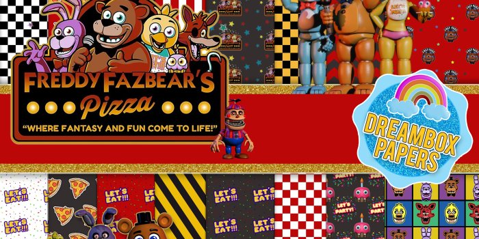 3000x3000 Five Nights at Freddy's Inspired Digital Paper Free - Etsy Denmark