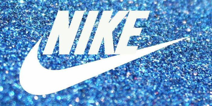 1080x1920 Download Nike Girl Logo With Glitters Wallpaper | Wallpapers.com