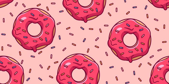 3000x3000 Doughnut Seamless Pattern Clipart Instant Download - Etsy
