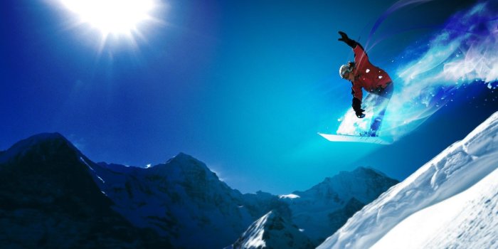 1332x850 Wallpaper mountains, extreme, snowboard, snowboard images for desktop,  section спорт - download