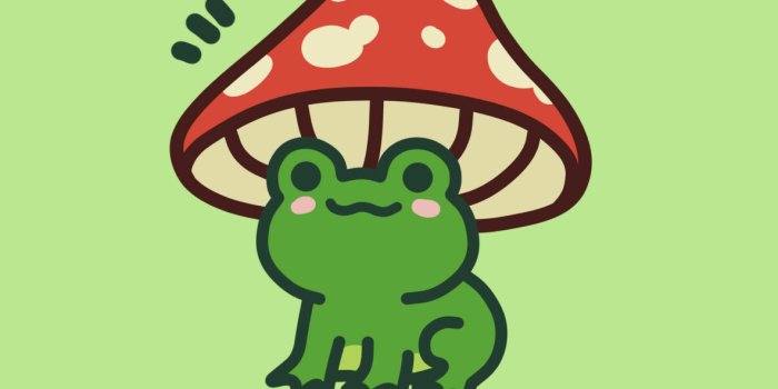 1183x2560 Cute Frog & Mushroom Green Wallpapers - Cute Frog Wallpapers