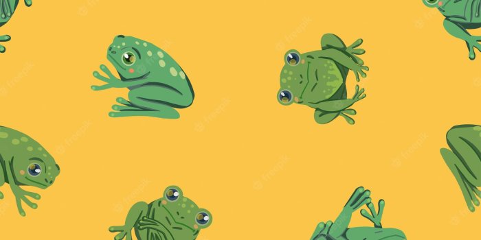 2000x2000 Premium Vector | Cute frogs, hand drawn vector seamless pattern. colored  cartoon ornament with animals. design for print, fabric, textile,  background, wallpaper, wrapping, decoration.