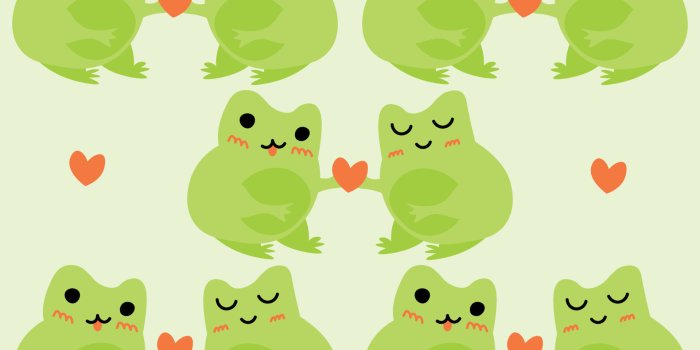 1920x1920 Cute cartoon frogs with hearts. Enamored green toads. Vector animal  characters seamless pattern of amphibian toad drawing.Childish design for  baby clothes, bedding, textiles, print, wallpaper. 10871405 Vector Art at  Vecteezy