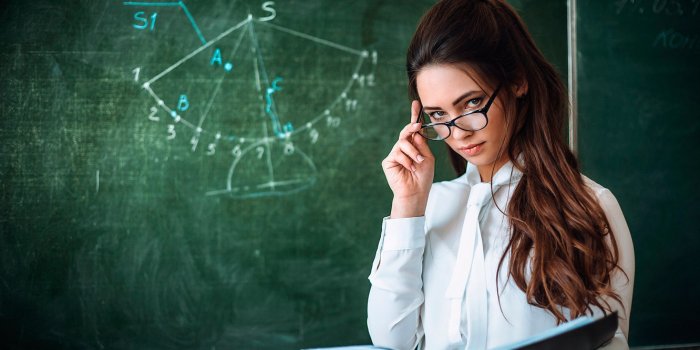 1332x850 Wallpaper glasses, blouse, the teacher, teacher, strict images for desktop,  section девушки - download