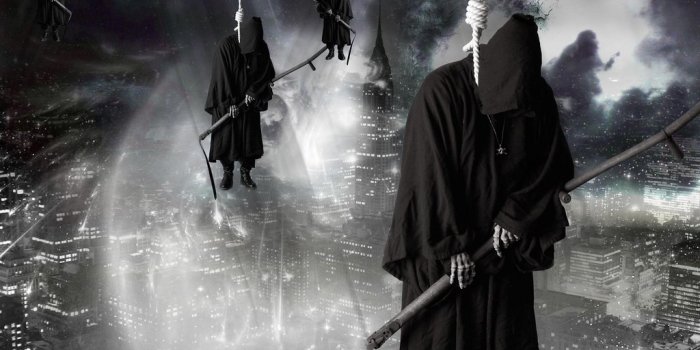 1024x768 Black White Murder Terror City HD Wallpaper - Stylish HD W…