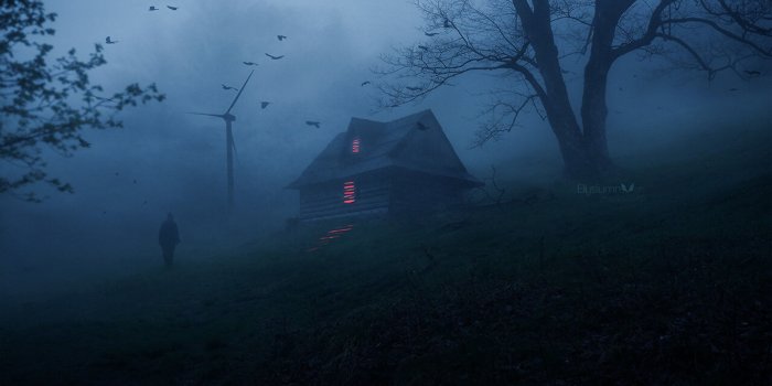 3840x2160 horror #house #Terror #ambient #atmosphere #mist #creepy #dark #shadow  #dusk #lights #nature #silhouette #walkin… | Top horror movies, Digital  artist, Hd wallpaper