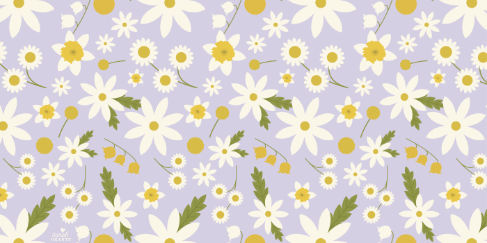 5181x2881 April 2022 Spring Floral Calendar Wallpaper - Sarah Hearts