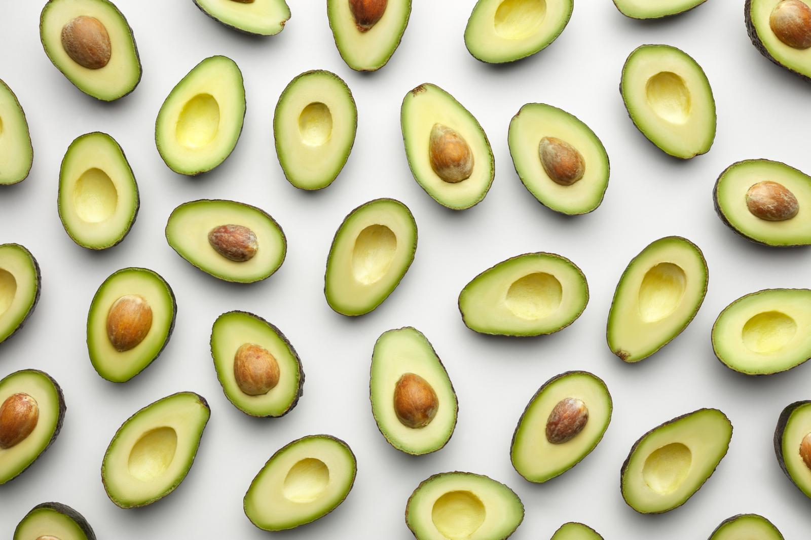 1733x1155 Avocado wallpaper on white background. - MIXT