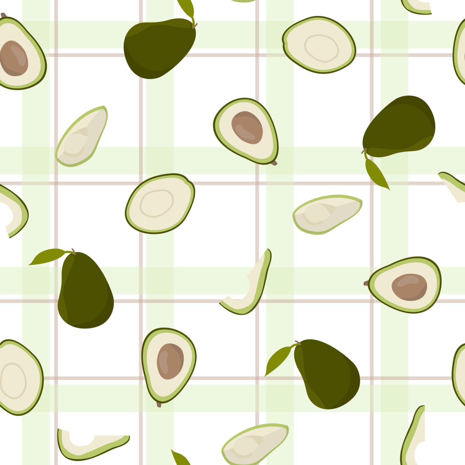 1920x1920 Cute avocado with white pattern green checkered minimalist. Summer texture,  textiles, children wallpaper. 4474852 Vector Art at Vecteezy