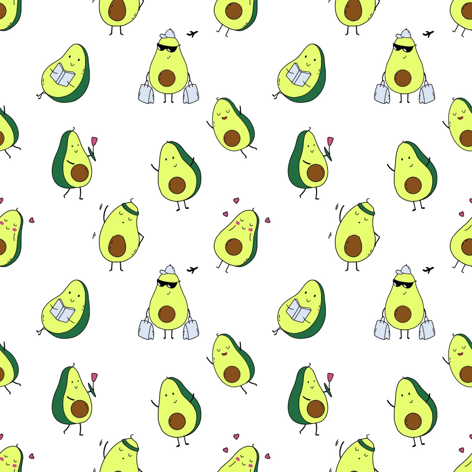 1920x1920 Seamless baby pattern with cute avocado. Background nursery. Tailoring,  print fabric and textiles. Endless wallpaper. 4971574 Vector Art at Vecteezy