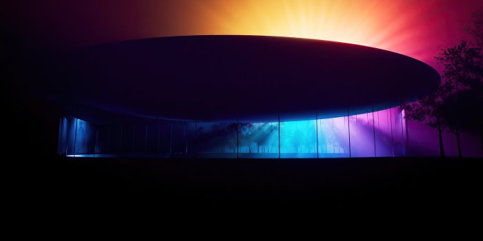 3840x2160 Steve Jobs Theater Wallpaper 4K, Apple Park, Black/Dark, #4450