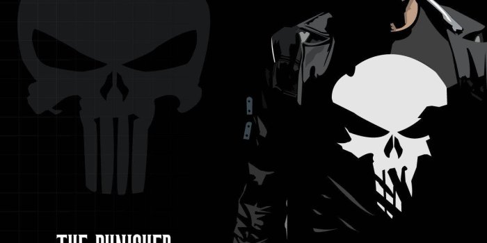 1280x1024 Download The Punisher Logo And Frank Castle Wallpaper | Wallpapers.com