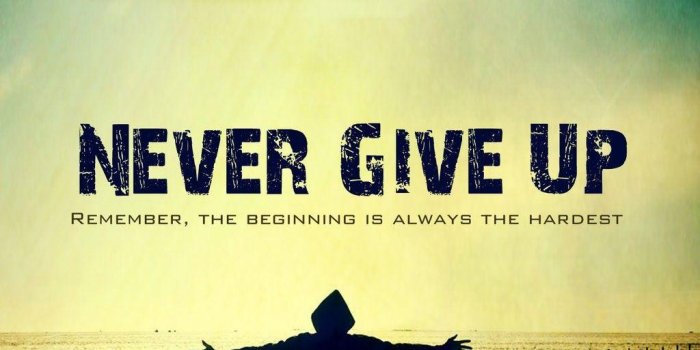 1024x819 Never Give Up Wallpapers