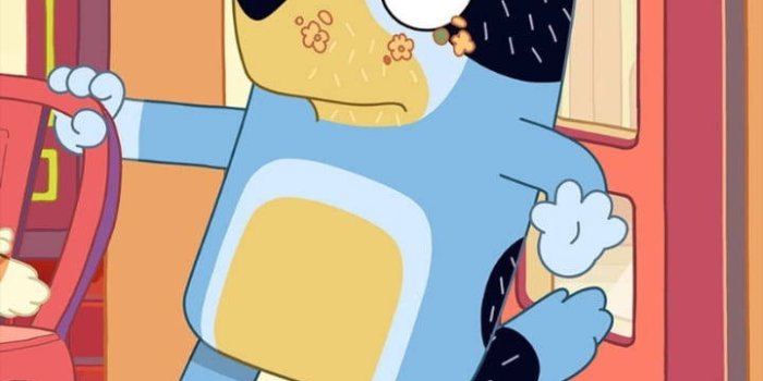 720x1280 Download Bandit With Food On Face Bluey Wallpaper | Wallpapers.com