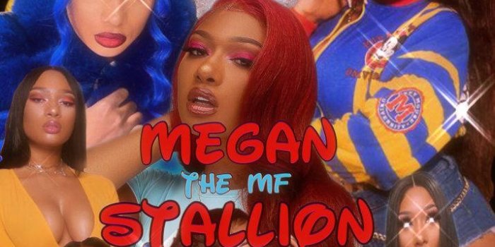 715x1271 Download Megan Thee Stallion Aesthetic Collage Wallpaper | Wallpapers.com