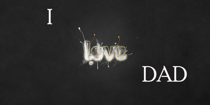 1440x900 I Love Dad HD wallpaper download
