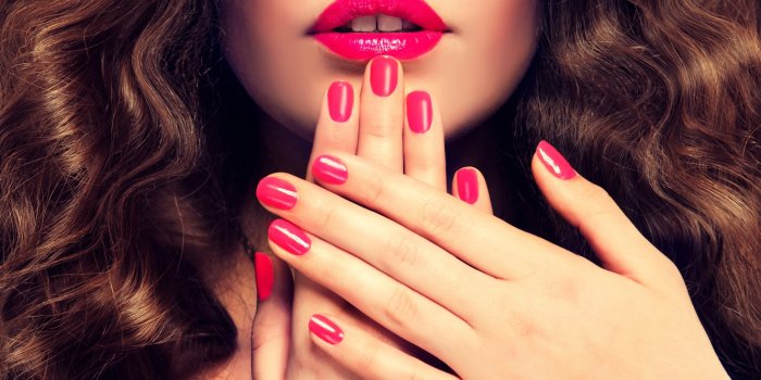 1332x850 Wallpaper red, woman, lips, nails images for desktop, section девушки -  download