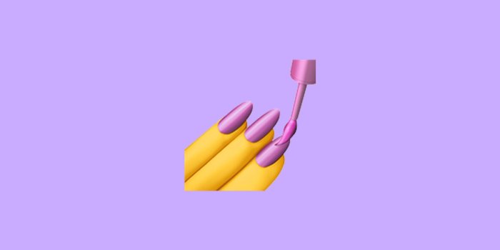1183x2560 Minimalist Emoji Wallpaper w Biting Lip, Baby Chick & Nail Polish 4 iPhone