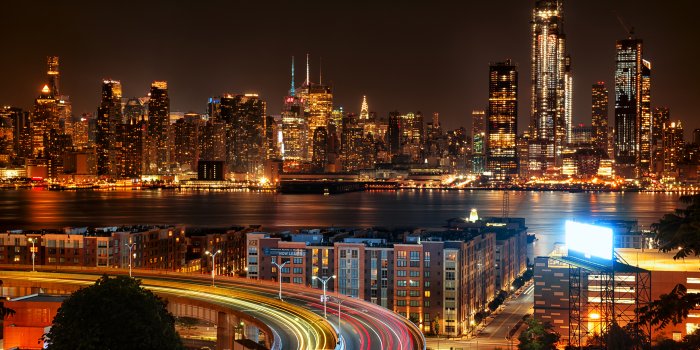 3840x2160 Wallpaper 4k New York City View From New Jersey 4k At Night Wallpaper