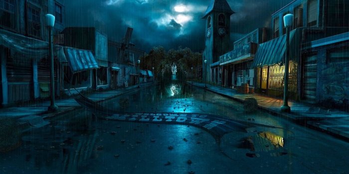 2560x1600 Dark City Street Background – Viewing Gallery