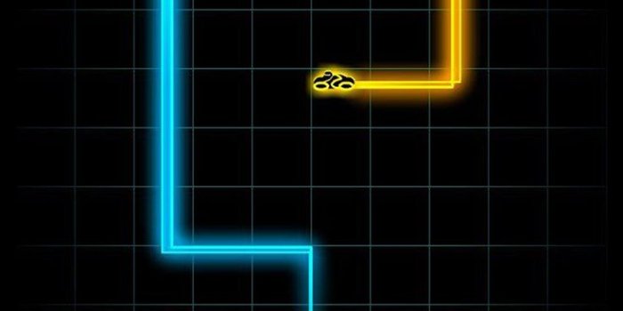 736x1308 tron snake retro black background | Tron light cycle, Light cycle, Tron
