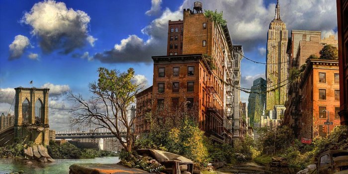 1920x1080 Download Wallpaper 1920x1080 new york, apocalypse, ruins, building Full HD  1080p HD Background