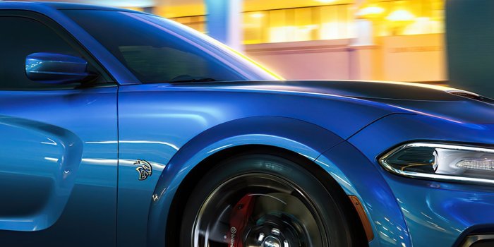 1450x2559 Dodge Challenger SRT Hellcat city night Wallpaper 4k Ultra HD ID:9979