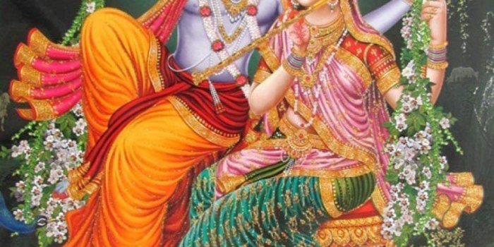962x1295 30+] Radha Krishna Swing Wallpapers - WallpaperSafari