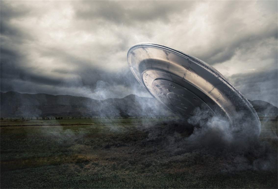 1134x772 Amazon.com: Leyiyi 9x6ft UFO Arrive Backdrop Outer Space Creature Alien  Travel Spacecraft Grunge Earth Gloomy Weather Rural Farmland Photo  Background Cowboy Birthday Portrait Shoot Studio Vinyl Prop Wallpaper :  Electrónica
