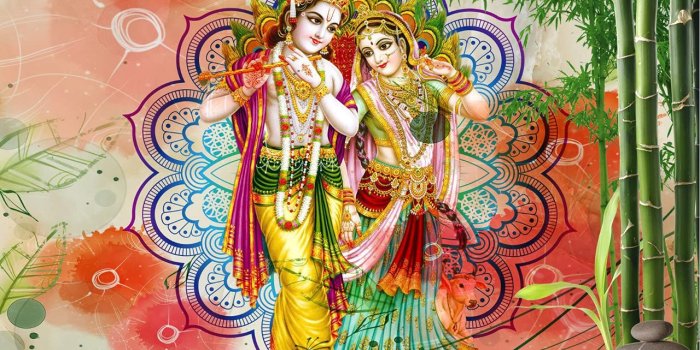 1280x797 Epitome Décor Radha Krishna HD 3D Wallpaper for Home , Living Hall [6 fT X  8 FT]-[Epi_407_9324] : Amazon.in: Home Improvement