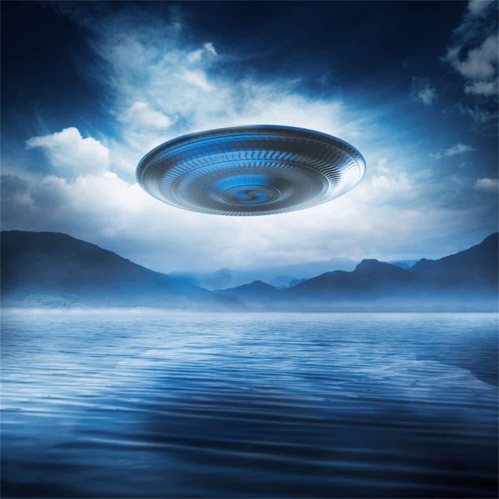 1000x1000 Amazon.com : Leowefowa UFO Backdrop 5x5ft Vinyl Dusk Gloomy Sky Flying  Saucers Above The Lake Photography Background Alien Invasion Science  Fiction Kids Birthday Party Banner Photo Shoot Props : Electronics