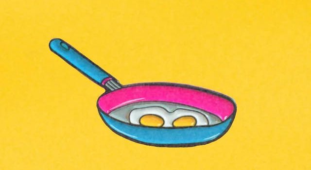 640x1386 Download Pansexual Frying Pan And Eggs Wallpaper | Wallpapers.com