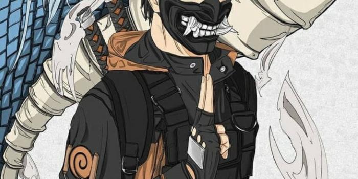 1194x1395 Download Digital Fan Art Of Naruto Drip Wallpaper | Wallpapers.com