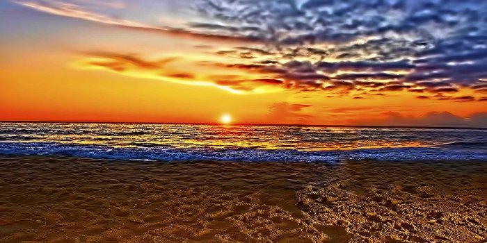 1920x1200 Just Beautiful Beach Sunset Wallpaper [1920x1200]