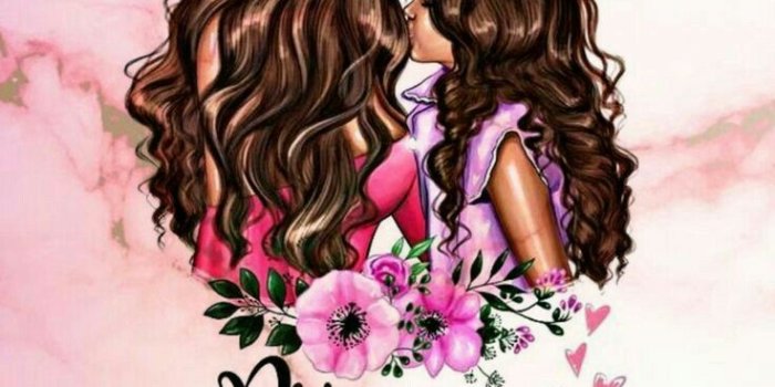 736x1308 WALLPAPER | Mother daughter art, Mother and daughter drawing, Mother art