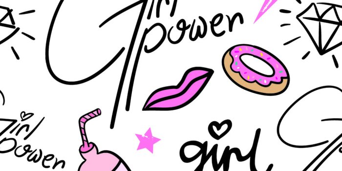 1024x1024 Girl Power Wallpaper #1085130836 Mural Wallpaper - Murals on Walls