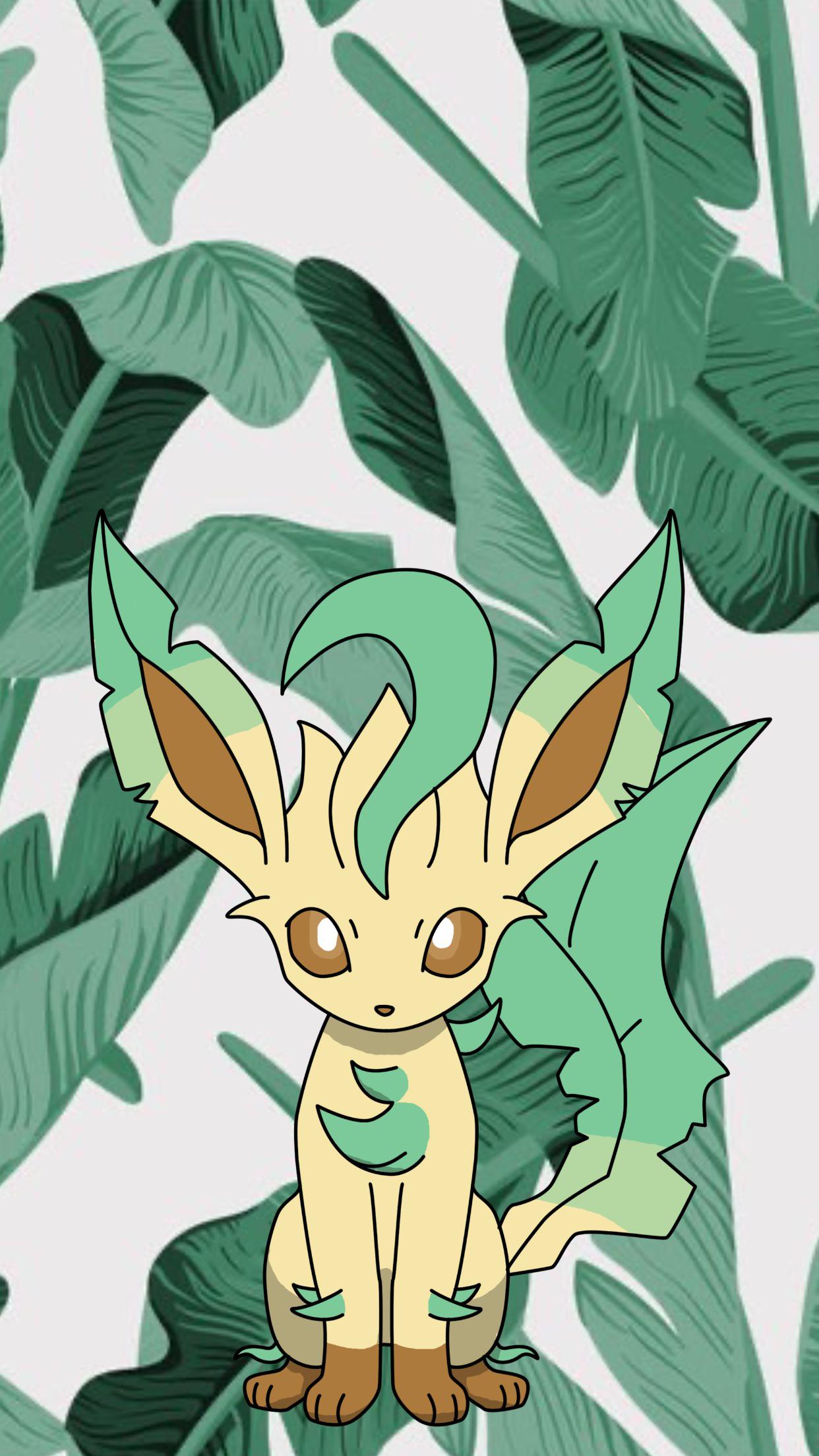 1242x2208 2nd one! Leafeon wallpaper! : r/PokemonSwordAndShield