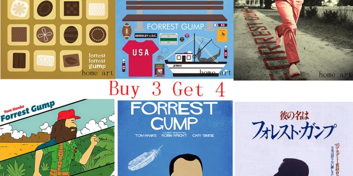 996x996 Forrest Gump Poster Clear Image Wallpaper Home Decoration High Quality  Prints White Coated Paper Home Art Brand - Wall Stickers - AliExpress